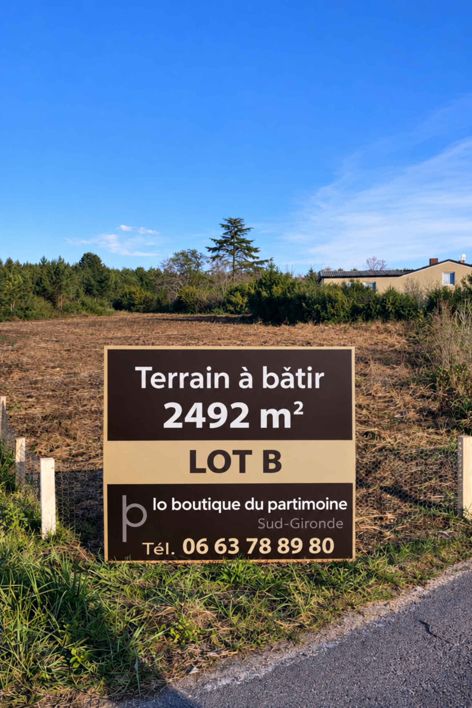 Terrain 2492 m² · à Gans · 55 000 €